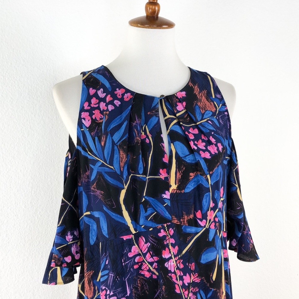 Maeve By Anthropologie Navy Floral Print Dress - Picture 3 of 8